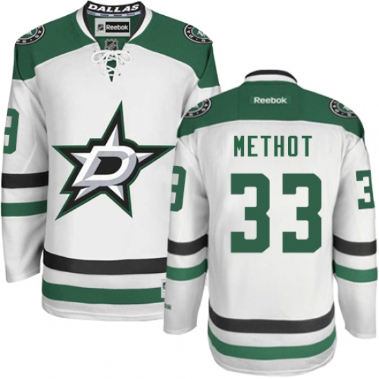 Men's Reebok Dallas Stars #33 Marc Methot Authentic White Away NHL Jersey - Ujersey