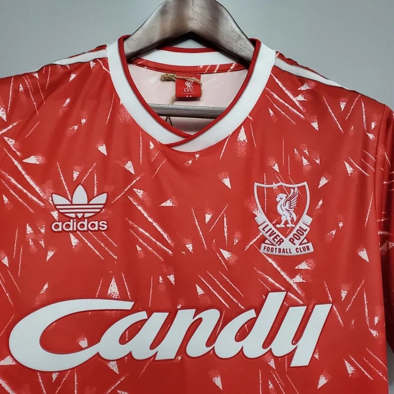 Liverpool Retro Football Jersey Home Custom Shirt 1989-91 - ujerseystore