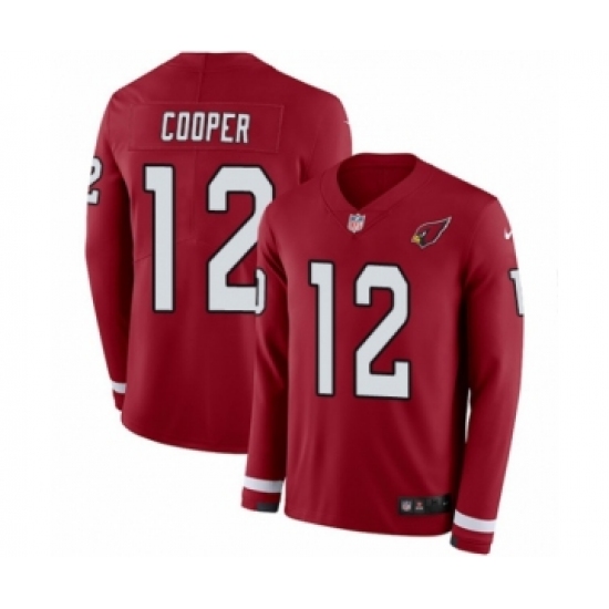 Men's Nike Arizona Cardinals #12 Pharoh Cooper Limited Red Therma Long Sleeve NFL Jersey - Ujersey