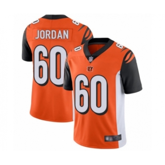 Men's Cincinnati Bengals #60 Michael Jordan Orange Alternate Vapor Untouchable Limited Player Football Jersey