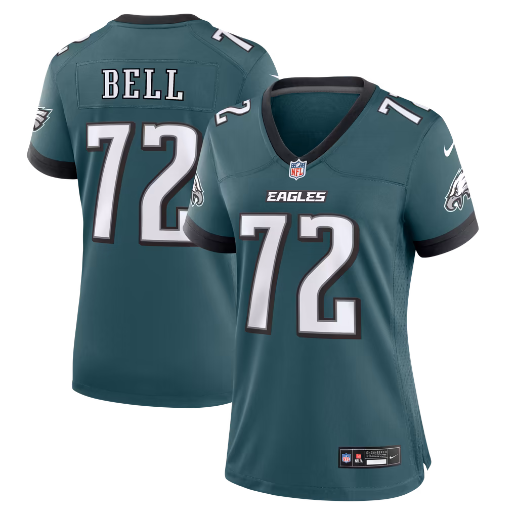 Women's Philadelphia Eagles Markel Bell Nike Midnight Green Team Game Jersey
