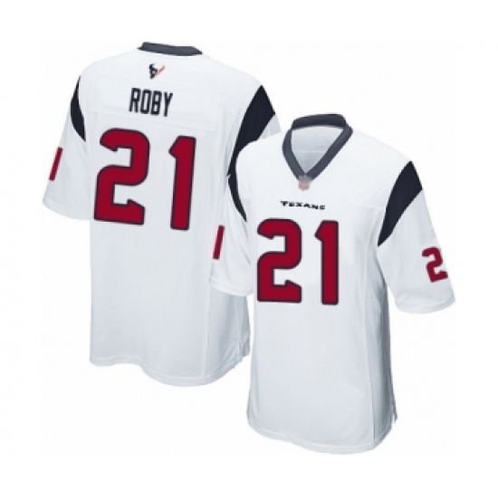 Men's Houston Texans #21 Bradley Roby Game White Football Jersey - Ujersey