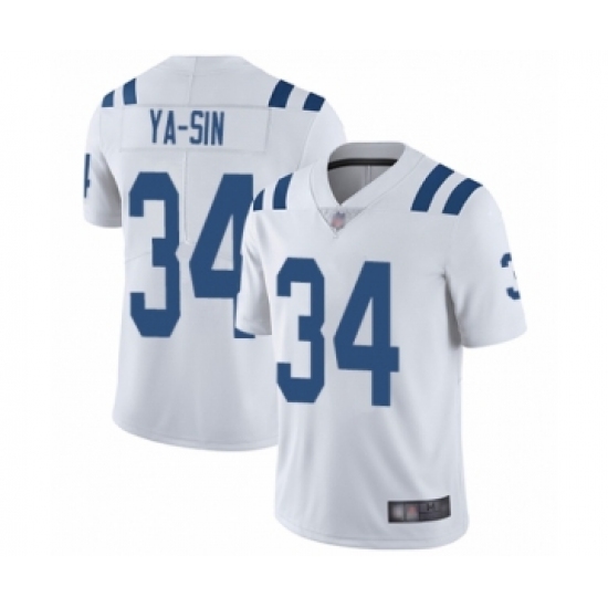 Men's Indianapolis Colts #34 Rock Ya-Sin White Vapor Untouchable Limited Player Football Jersey - Ujersey
