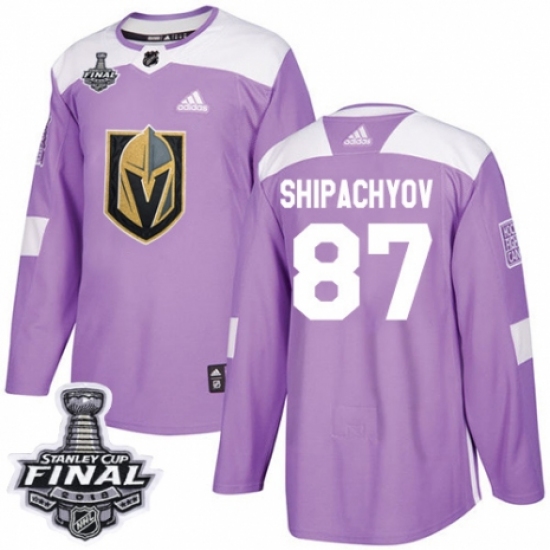 Youth Adidas Vegas Golden Knights #87 Vadim Shipachyov Authentic Purple Fights Cancer Practice 2018 Stanley Cup Final NHL Jersey - Ujersey