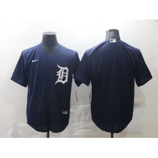 Men's Nike Detroit Tigers Blank Blue Home Baseball Jersey - Ujersey