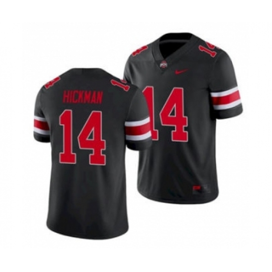 Men's Ohio State Buckeyes Ronnie Hickman Black Game College Football Jersey - Ujersey
