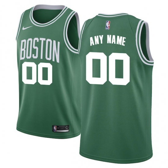 Men's Boston Celtics Nike Green Swingman Custom Jersey - Icon Edition - Ujersey