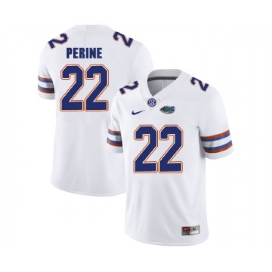 Florida Gators 22 Lamical Perine White College Football Jersey - Ujersey