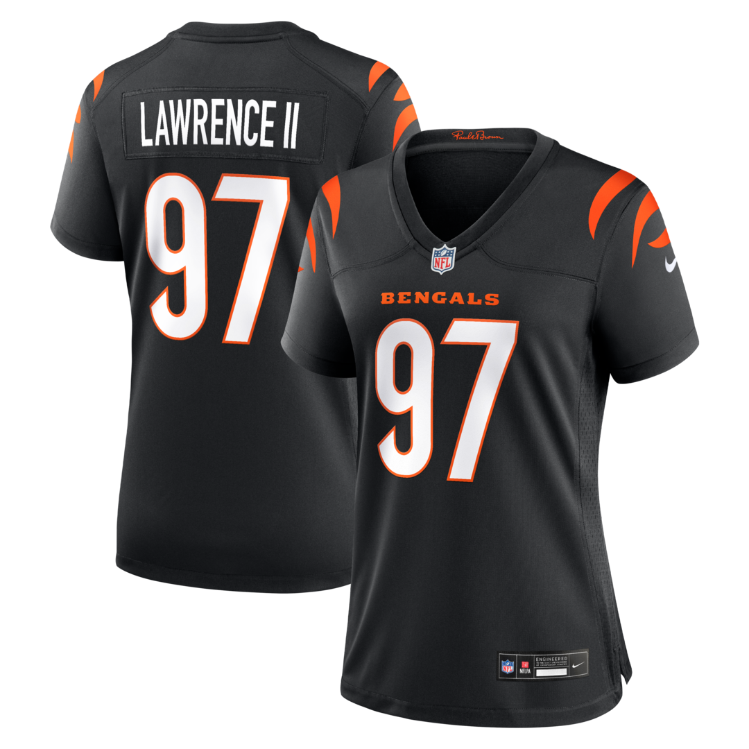 Women's Cincinnati Bengals Dexter Lawrence II Nike Black Game Jersey - SUjersey01