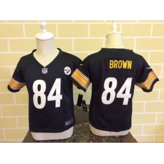Toddler Pittsburgh Steelers #84 Antonio Brown Team Color NFL Nike Jersey - Ujersey