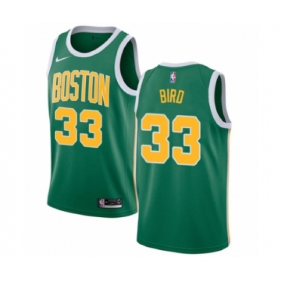 Youth Nike Boston Celtics #33 Larry Bird Green Swingman Jersey - Earned Edition - Ujersey