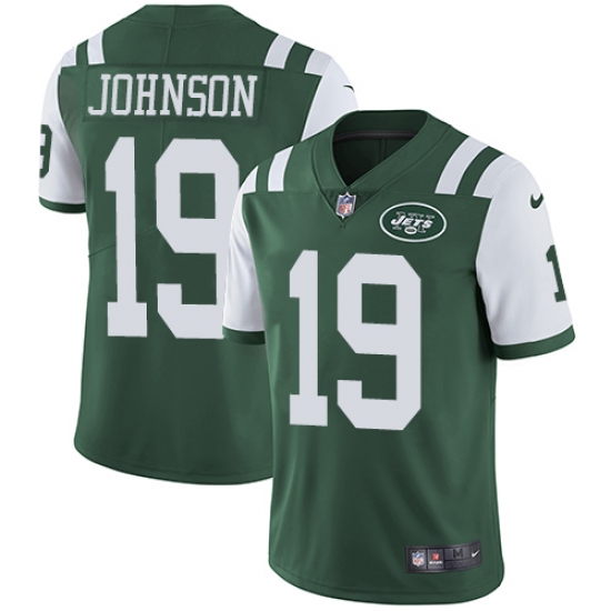 Youth Nike New York Jets #19 Keyshawn Johnson Elite Green Team Color NFL Jersey - Ujersey