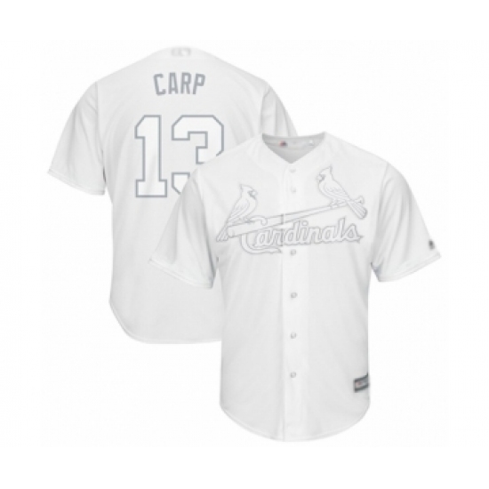 Men's St. Louis Cardinals #13 Matt Carpenter  Carp  Authentic White 2019 Players Weekend Baseball Jersey - Ujersey