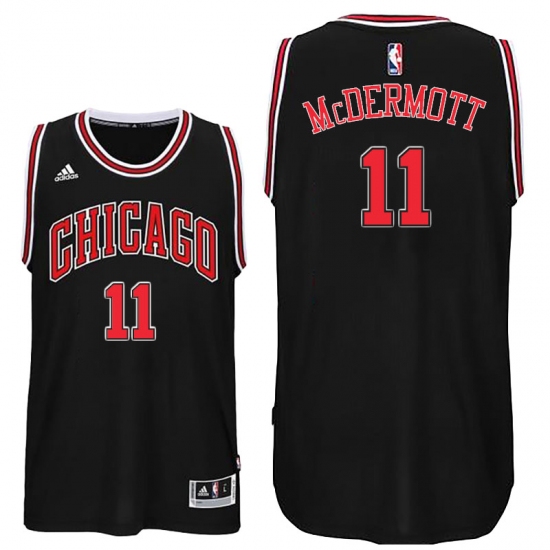 Chicago Bulls #11 Doug McDermott 2016 Alternate Black New Swingman Jersey - Ujersey