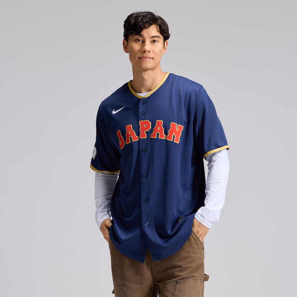 Men's Japan Baseball Nike Navy 2026 World Baseball Classic Road Stadium Jersey - Ujersey