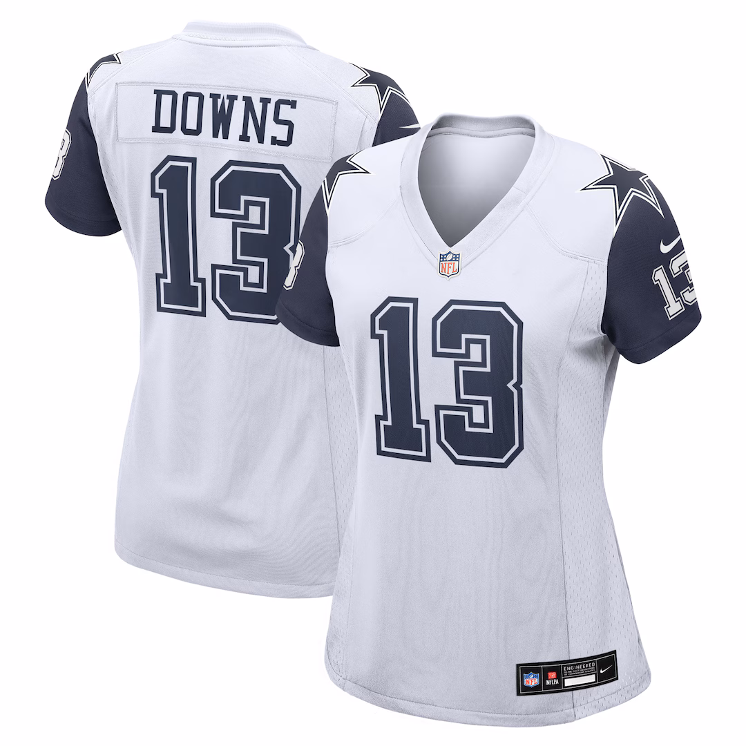 Women's Dallas Cowboys Caleb Downs Nike White Alternate Game Jersey - Ujersey