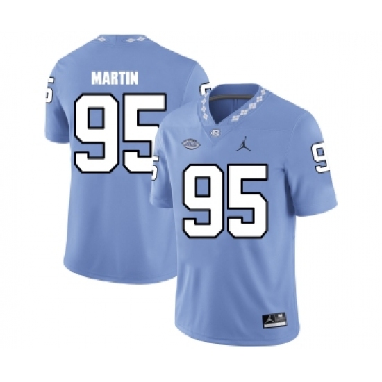 North Carolina Tar Heels 95 Kareem Martin Blue College Football Jersey - Ujersey