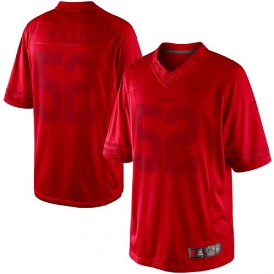 Men's Nike San Francisco 49ers #52 Patrick Willis Red Drenched Limited NFL Jersey - Ujersey