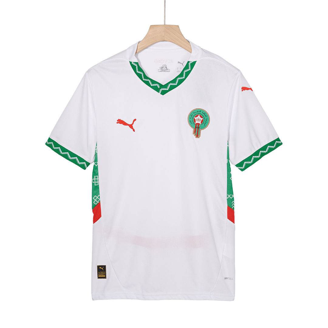 Morocco Soccer Jersey Away Custom Shirt 2024-25 - ujerseystore