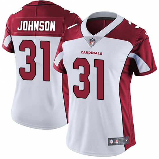 Women's Nike Arizona Cardinals #31 David Johnson White Vapor Untouchable Limited Player NFL Jersey - Ujersey