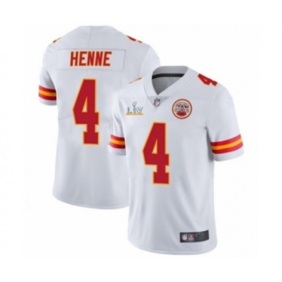 Youth Kansas City Chiefs #4 Chad Henne White 2021 Super Bowl LV Jersey - Ujersey