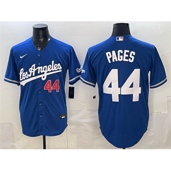 Men's Los Angeles Dodgers #44 Andy Pages Royal Alternate Stadium Stitched Baseball Jersey - Ujersey
