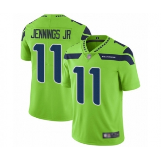 Men's Seattle Seahawks #11 Gary Jennings Jr. Limited Green Rush Vapor Untouchable Football Jersey - Ujersey