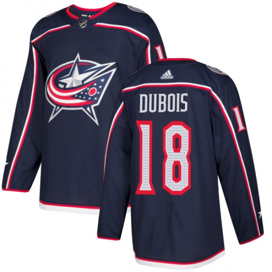Men's Adidas Columbus Blue Jackets #18 Pierre-Luc Dubois Premier Navy Blue Home NHL Jersey - Ujersey