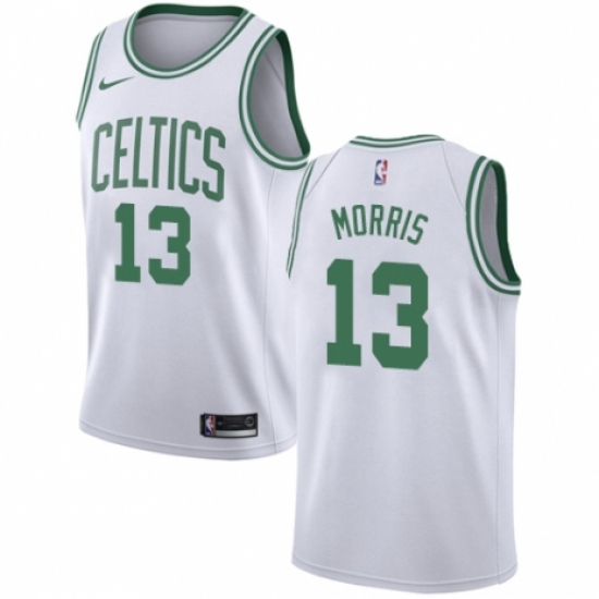 Men's Nike Boston Celtics #13 Marcus Morris Authentic White NBA Jersey - Association Edition - Ujersey