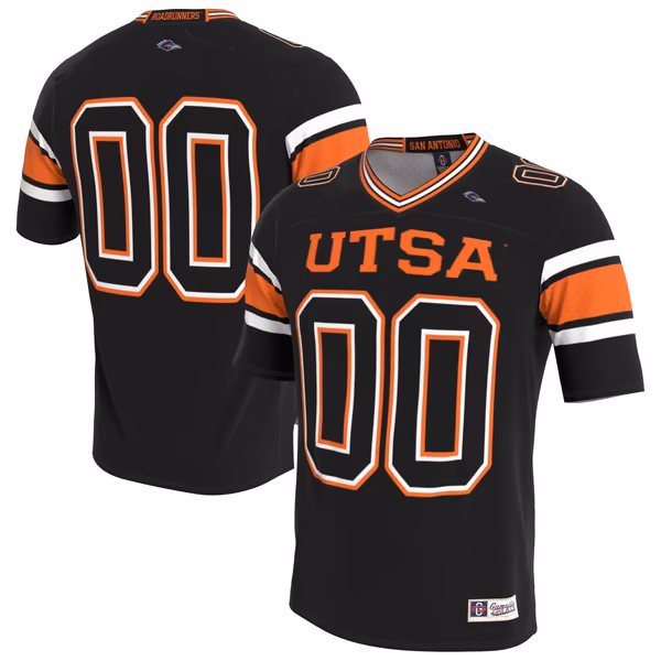 Youth GameDay Greats UTSA Roadrunners Lightweight Collegiate Football Blackout Fashion Jersey - Ujersey