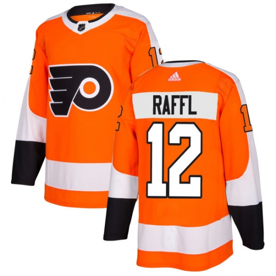 Men's Adidas Philadelphia Flyers #12 Michael Raffl Authentic Orange Home NHL Jersey - Ujersey