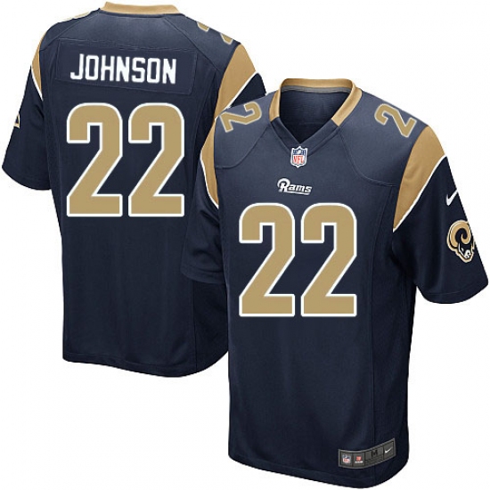 Men's Nike Los Angeles Rams #22 Trumaine Johnson Game Navy Blue Team Color NFL Jersey - Ujersey