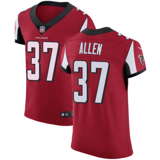 Men's Nike Atlanta Falcons #37 Ricardo Allen Red Team Color Vapor Untouchable Elite Player NFL Jersey - ujerseystore