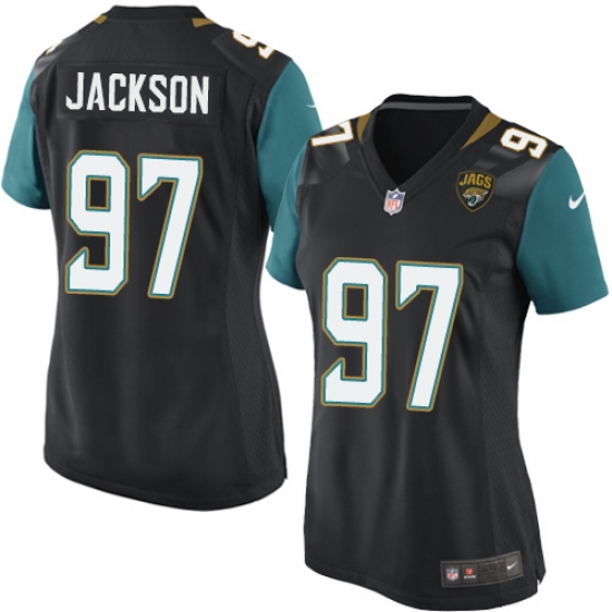 Women's Nike Jacksonville Jaguars #97 Malik Jackson Game Black Alternate NFL Jersey - Ujersey