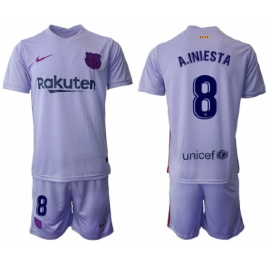 Men 2021-2022 Club Barcelona away purple 8 Soccer Jersey