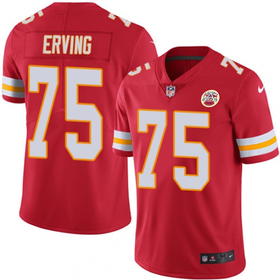 Youth Nike Kansas City Chiefs #75 Cameron Erving Red Team Color Vapor Untouchable Limited Player NFL Jersey - Ujersey