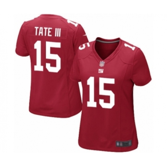 Women's New York Giants #15 Golden Tate III Game Red Alternate Football Jersey - Ujersey