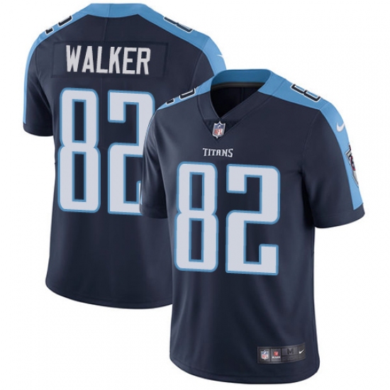 Men's Nike Tennessee Titans #82 Delanie Walker Navy Blue Alternate Vapor Untouchable Limited Player NFL Jersey - Ujersey