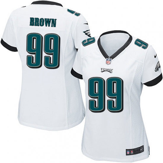 Women's Nike Philadelphia Eagles #99 Jerome Brown Game White NFL Jersey - Ujersey