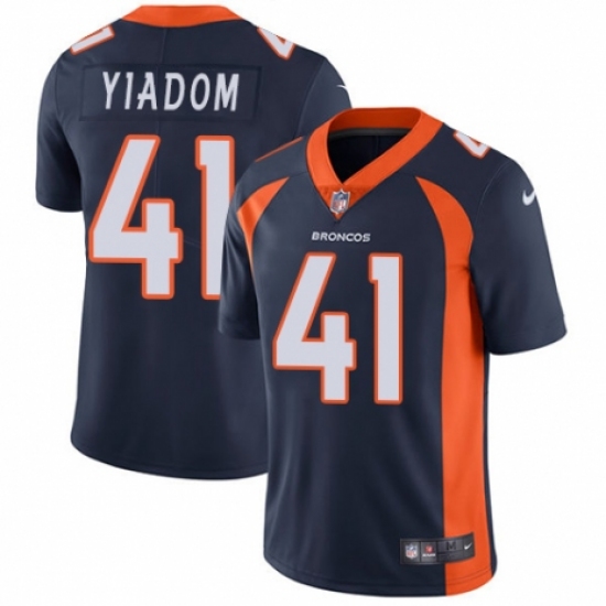 Youth Nike Denver Broncos #41 Isaac Yiadom Navy Blue Alternate Vapor Untouchable Limited Player NFL Jersey - Ujersey