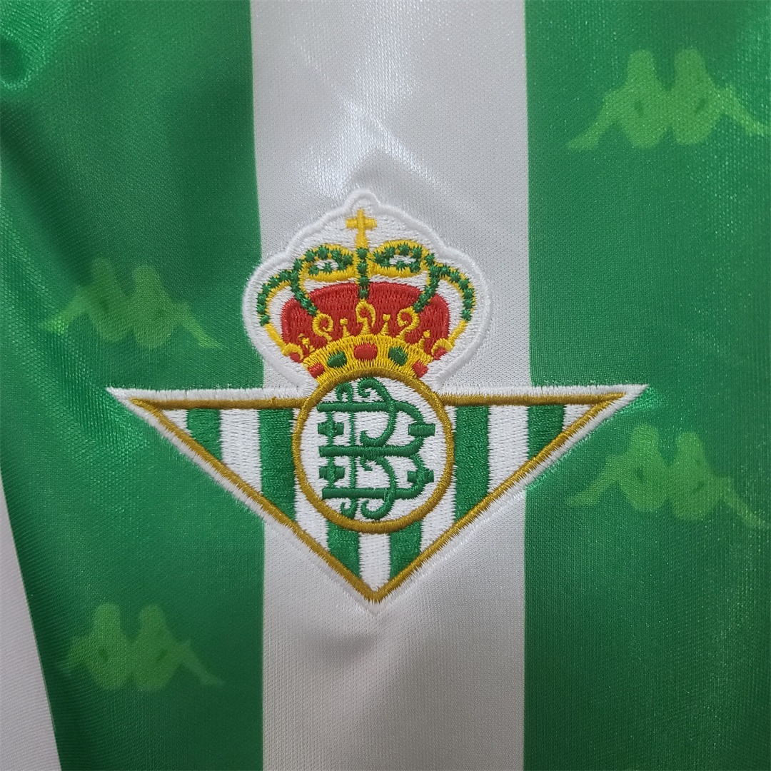 Real Betis Retro Jersey Home Long Sleeve Soccer Shirt 1995/97 - Ujersey NHL