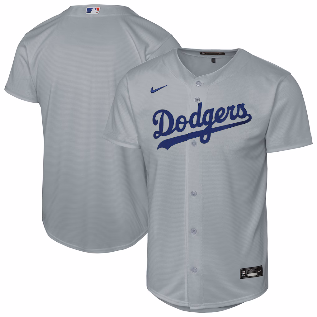 Youth Los Angeles Dodgers Nike Gray Alternate Replica Jersey