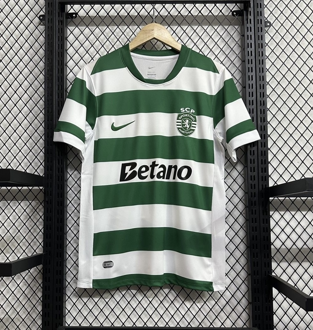 Sporting CP Soccer Jersey Home Custom Shirt 2025/26 - Ujersey NHL