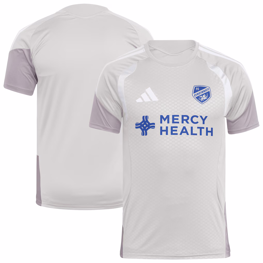 Men's FC Cincinnati Silver 2026 Competition Training Jersey - Ujersey NHL