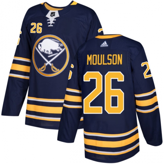 Youth Adidas Buffalo Sabres #26 Matt Moulson Premier Navy Blue Home NHL Jersey - Ujersey
