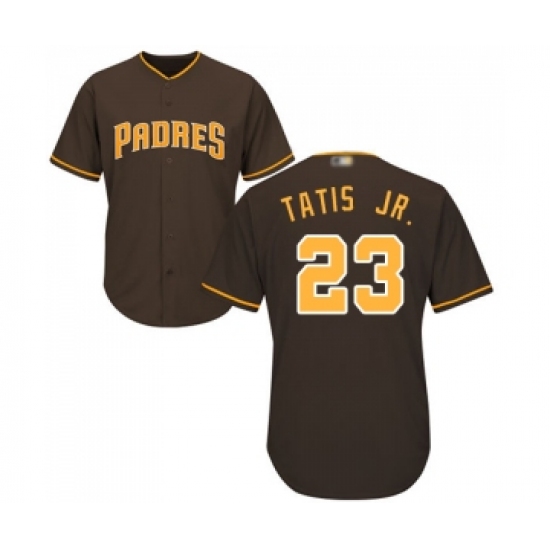Youth San Diego Padres #23 Fernando Tatis Jr. Replica Brown Alternate Cool Base Baseball Jersey - Ujersey