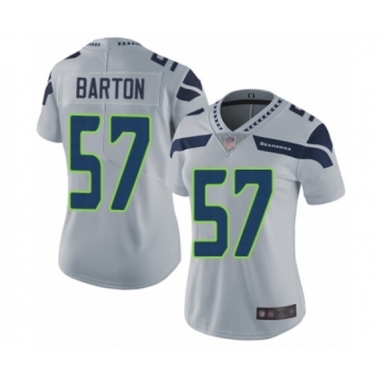 Women's Seattle Seahawks #57 Cody Barton Grey Alternate Vapor Untouchable Limited Player Football Jersey - Ujersey