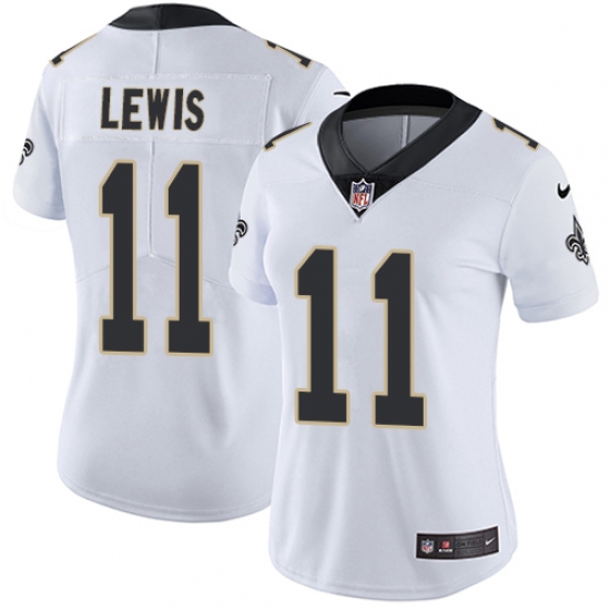 Women's Nike New Orleans Saints #11 Tommylee Lewis White Vapor Untouchable Limited Player NFL Jersey - Ujersey