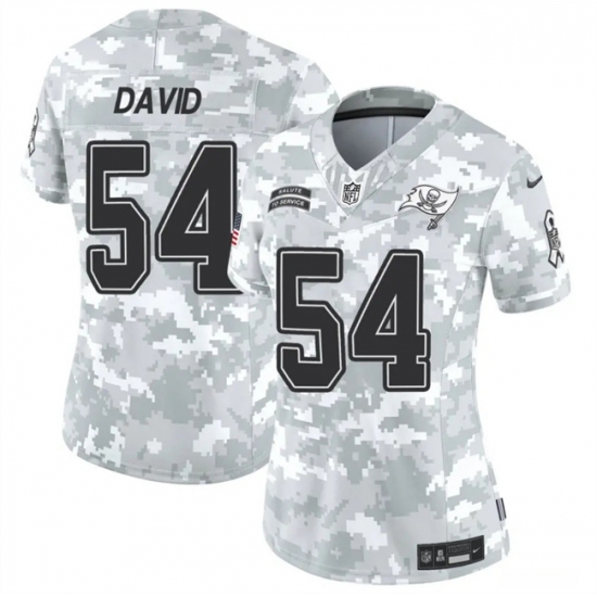 Women's Tampa Bay Buccaneers #54 Lavonte David 2024 F.U.S.E Arctic Camo Salute To Service Limited Stitched Football Jersey(Run Small) - Ujersey