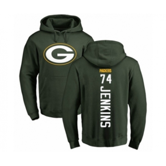 Football Green Bay Packers #74 Elgton Jenkins Green Backer Hoodie - Ujersey